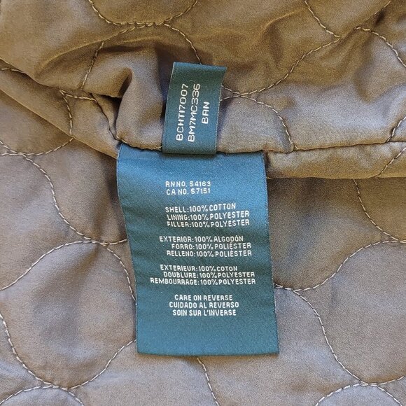 GH Bass Men Utility Field Jacket Canvas Barn Chore Coat Military Inspo Sz Small - Picture 9 of 10